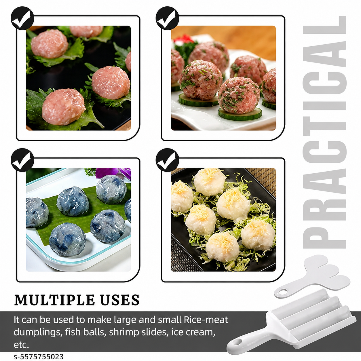 Meatball Maker Tool - Creative Meatball Scoop Multi-Function
