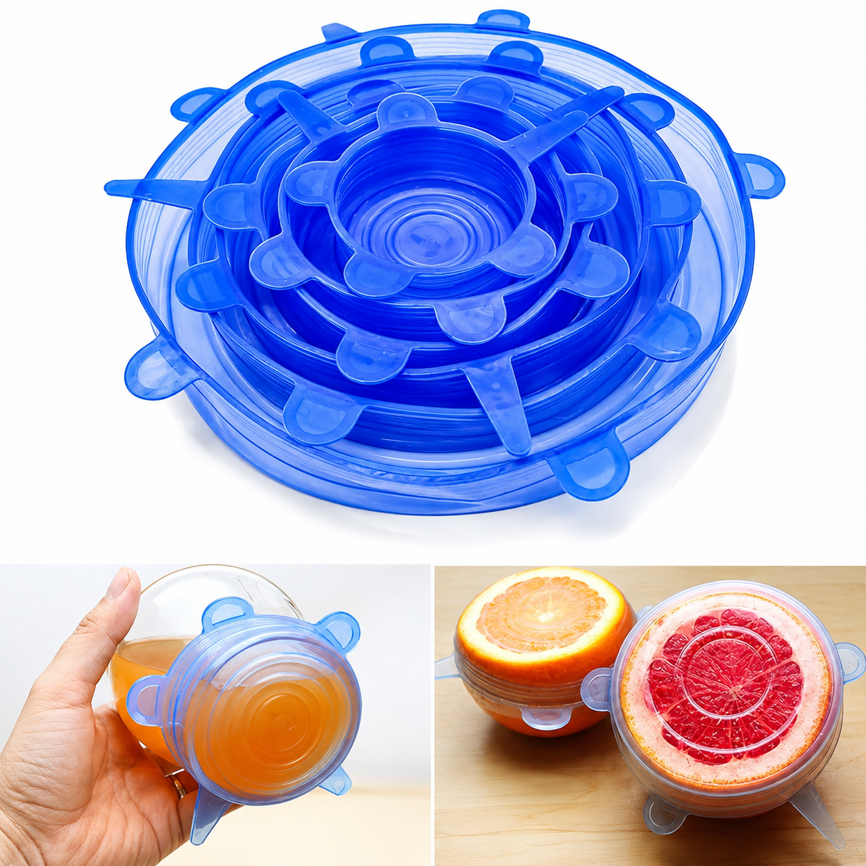Silicone Stretch Lids – Reusable Freshness Covers for Every Kitchen